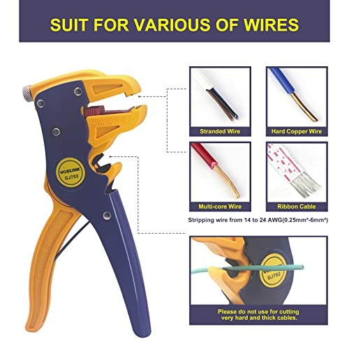 VCELINK Automatic Wire Stripper and Cutter suitable for various wires